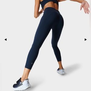 Sweaty Betty Power 7/8 Workout Leggings. Beautiful Beetle Blue color, NWWT.